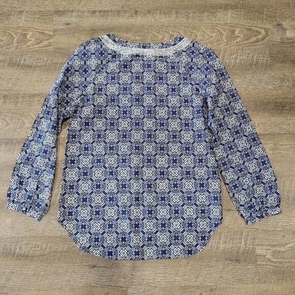 NWT J. CREW | Embroidered Tunic Blouse Top | Sz. XXS - Picture 6 of 6